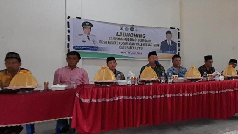 Kemenag Luwu Launching Kampung Moderasi Beragama