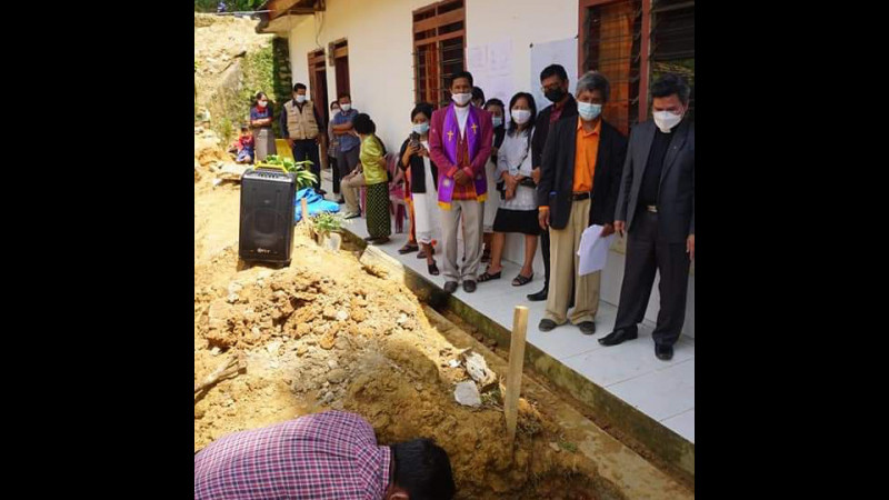 Kakan Kemenag Torut Hadiri Peletakan Batu Pertama Gereja Kibaid Jemaat