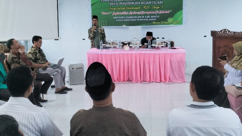 Seksi Pais Kemenag Maros Gelar Fgd Moderasi Beragama Bagi Guru 1331