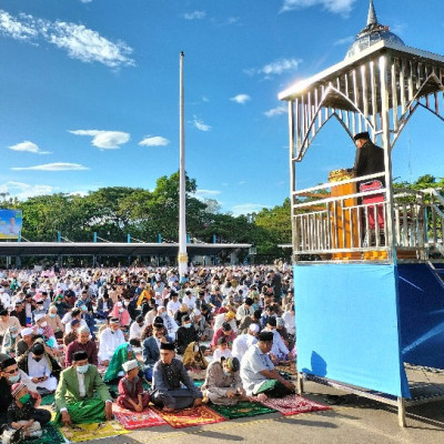 Kakankemenag Maros Khatib Shalat Id, ‘Jarak Persaudaraan Harus Tetap Dekat'