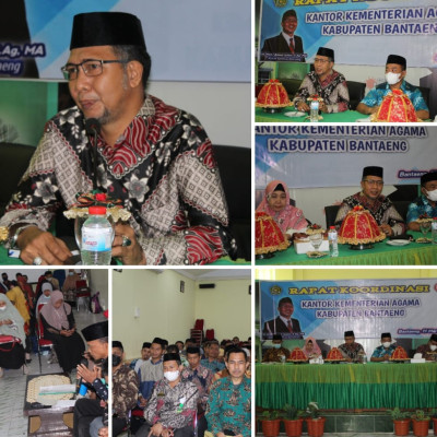 Gelar Rakor Kantor Kementerian Agama Kabupaten Bantaeng, Ini Harapan Kakan Kemenag