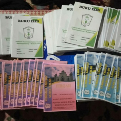 Ponpes Nurul Falah Borongganjeng Cetak Buku, Ini Tujuannya