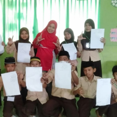 Siswa Kelas VI MI Ponpes Nurul Falah Borongganjeng Gelar Ujian Praktek Al-Quran Hadits