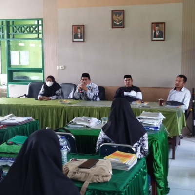 MAN 4 Bone, Rapat Persiapan UKK Tahun Ajaran 2021-2022