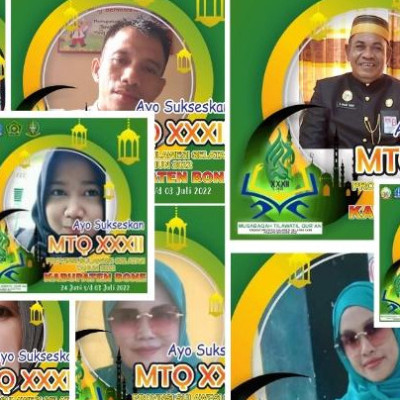 Sukseskan MTQ XXXII, MIN 2 Bone Semarakkan Twibbon