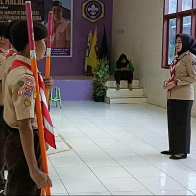 Tahap Ketiga, Pembina Leader Scout MTsN 1 Bulukumba Berikan Pembekalan Peserta JAMNAS