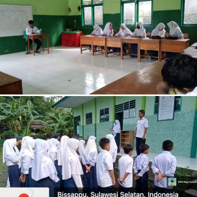 Hari Pertama Pelaksanaan Ujian Akhir Semester Genap TA 2021202 di MTsS Raodatusshalihin  Bantaeng