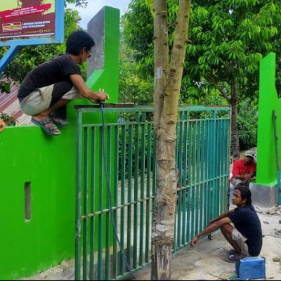 Perketat Keamanan, MTs Muhammadiyah Songing Pasang Pintu Besi