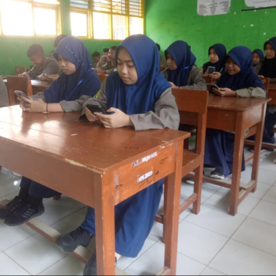 MTs.Muhammadiyah Bantaeng Gelar Penilaian Akhir Semrster Genap Basis Digital Dengan Sistem Offline