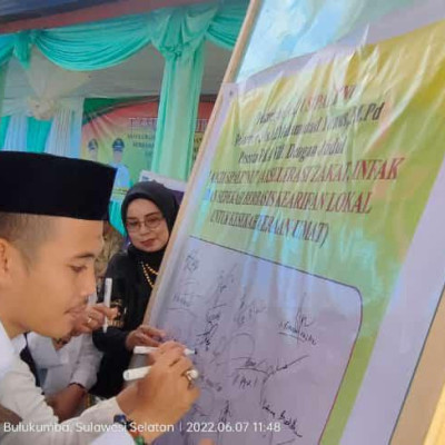 Penyuluh Agama Kec Bontotiro Hadiri Launching Zakat Berbasis Kearifan Lokal