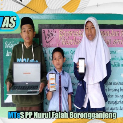 Siswa MTs Ponpes Nurul Falah Borongganjeng Isi Hari Libur Ikuti GNC 2022