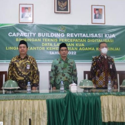 Kabid Urais Bimsyar Kanwil Kemenag Sulsel Buka Secara Resmi Kegiatan Capacity Building Revitalisasi KUA Kemenag Sinjai