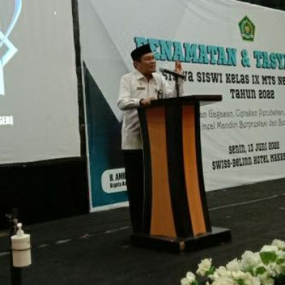 Kasubbag TU Kemenag Gowa Titip Pesan bagi Calon Alumni MTsN Gowa