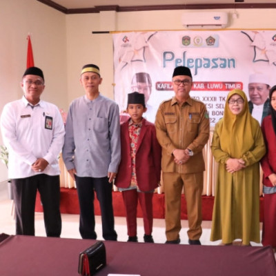 Peserta MTQ Lutim dilepas Bupati Lutim usai TC, ini ucapan Kasi Bimas Islam Kemenag Lutim