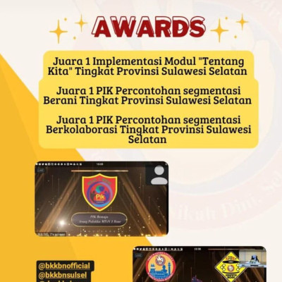 Organisas PIK-R MTsN 1 Bone Terbaik dalam Ajang Genre Awards Tahun 2022