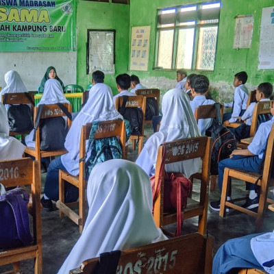 Pelaksanaan Matsama Hari Pertama di MTs Muhammadiyah Kampung Baru