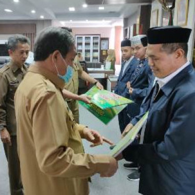 Bupati Sidrap Beri Apresiasi Peraih Medali Diajang MTQ 31 Tk. Prov. Sulsel