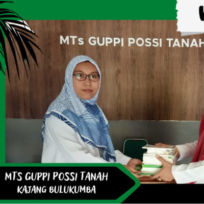 Perpustakaan MTs Guppi Possi Tanah, Terima Hibah Buku