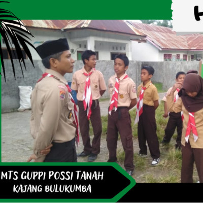 Persiapan MTs Guppi Possi Tanah Sambut Hari Pramuka