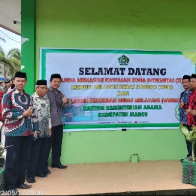 Kepala KUA Mandai Hadiri Launching WBK-WBBM Kemenag Maros