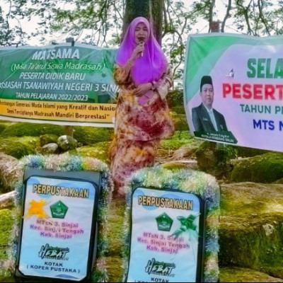 Wisata Literasi Jadi Materi Penutup Matsama MTsN 3 Sinjai