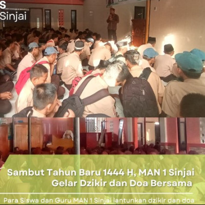 Sambut Tahun Baru 1444 H, MAN 1 Sinjai Gelar Dzikir dan Doa Bersama