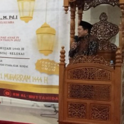 Kakankemenag Sinjai, Hadiri Peringatan 1 Muhatram 1444 H di Masjid Al-Muttahidah