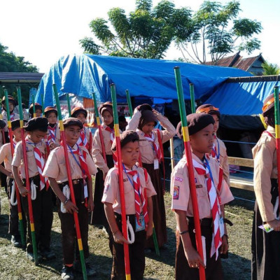 MIS Panggala Sukses Ikuti Pramuka Perkemahan Kwarran Gantaran