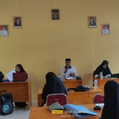 MTs Muhammadiyah Songing Gelar Rapat Pembentukan Panitia Persiapan Perayaan HUT RI Ke-77 Tahun 2022