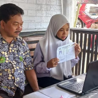 Siswa MTsN 7 Bulukumba Tampak Gugup Saat Ikuti Simulasi, Ini Pesan Pembimbing