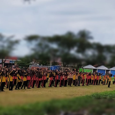 MTsN 1 Bulukumba Gelorakan Senam Sambut HUT Kemerdekaan