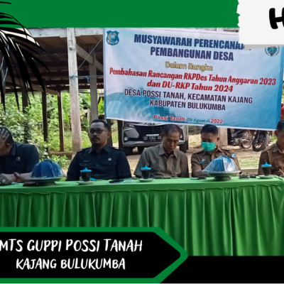 Kamad MTs Guppi Possi Tanah Ikuti Rapat Musrenbang Desa