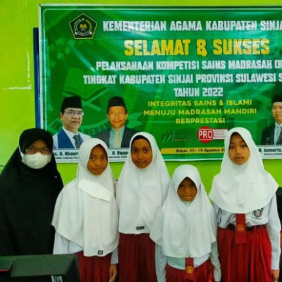 4 Peserta Didik MIN 3 Sinjai Sukses Ikuti KSM 2022 Tingkat Kabupaten