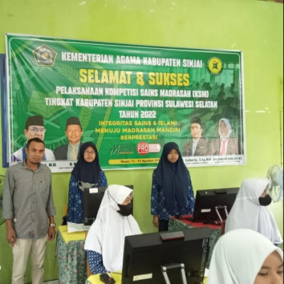 Kamad MTs Muhammadiyah Songing Antusias Dampingi Peserta Didik Ikut KSM Tingkat Kabupaten