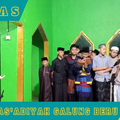 Santri Ponpes As’adiyah Galung Beru Semangat Ikuti Bimbingan Barzanji