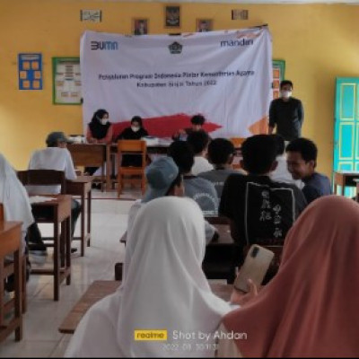 Aktivasi Rekening Penerima Dana PIP, Karyawan Bank Mandiri Kunjungi MTs Dan MA Muhammadiyah Songing