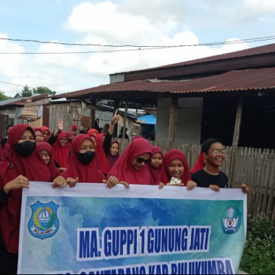 MA GUPPI Gunung Jati Ramaikan Fun Walk di Desa Bontomacinna dan Desa Bontomasila