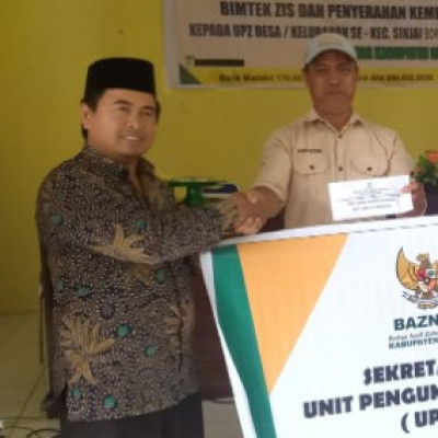 Kepala KUA Sinjai Borong Dampingi Baznas Bimtek Zis dan Pengembalian Dana Infak Sinjai Borong