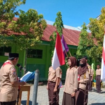 Pramuka MAN 1 Sinjai Lantik Anggota Baru