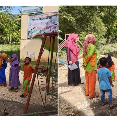 Keseruan Peserta Didik RA Babul Jannah Berlomba Makan Kerupuk