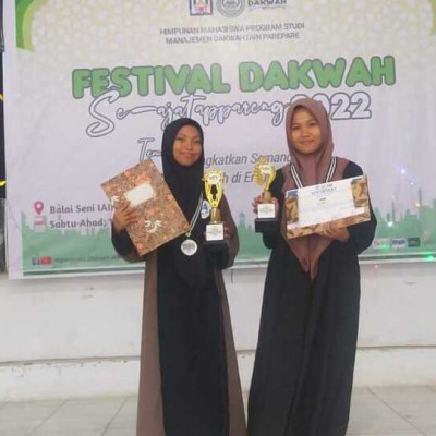 Santri MA DDI Lil-Banat Raih Juara I Ceramah dan Puisi pada Festival Dakwah se-Ajatappareng