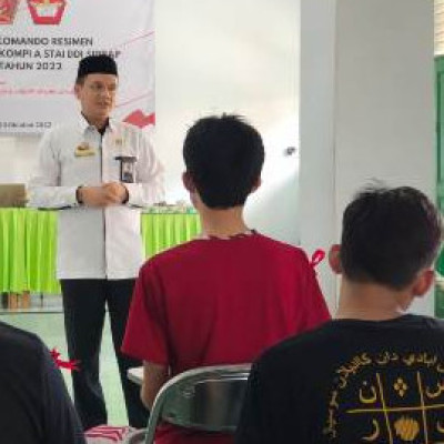 Komandan Satuan MENWA STAIN Parepare Pada Masanya Beri Materi Moderasi Beragama 