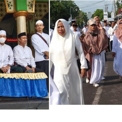 Kakan Kemenag Bulukumba Bersama Unsur Pejabat Lingkup Kemenag Ikuti Kirab Santri