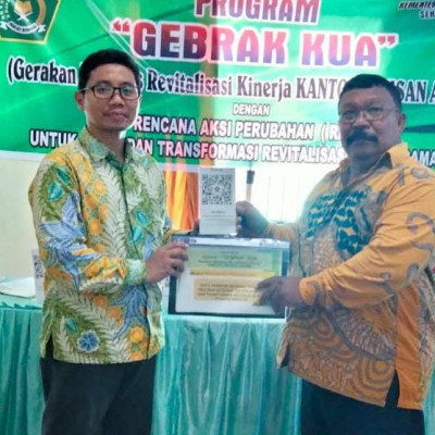 KUA Parangloe Kebagian Road Maps serta Barcode Informasi Layanan dan Bimbingan