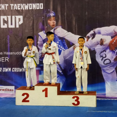 Bangga, Siswa MI DDI Amparita Sebet Medali Perak Pada Ajang Taekwondo  Unhas Cup 2022