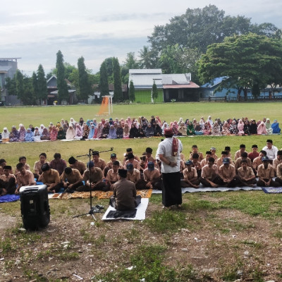 Sempat Jeda, Kamad MTsN 1 Bulukumba Sampaikan Ini Pada Pembiasaan Sholat Dhuha