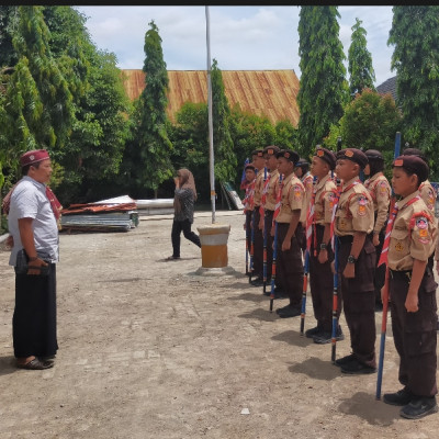 Lepas Leader Scout, Begini Pesan Kepala MTsN 1 Bulukumba