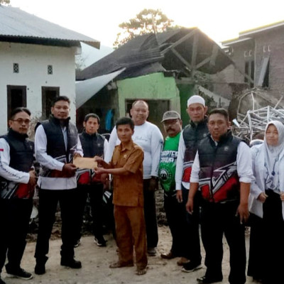 KBCI Chapter Gowa Salurkan Bantuan Bencana Longsor Parangloe