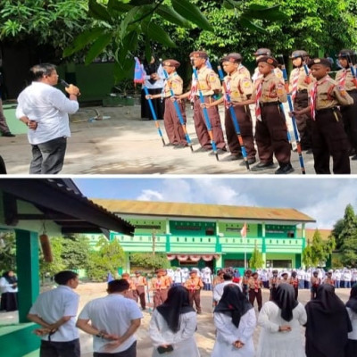 Kepala MTsN 1 Bulukumba Terima Kembali Peserta LT-II Pramuka Penggalang