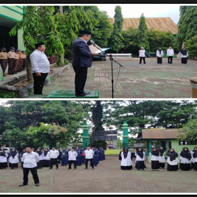 Pelaksanaan Upacara HGN MTsN 1 Bulukumba Berjalan Khidmat